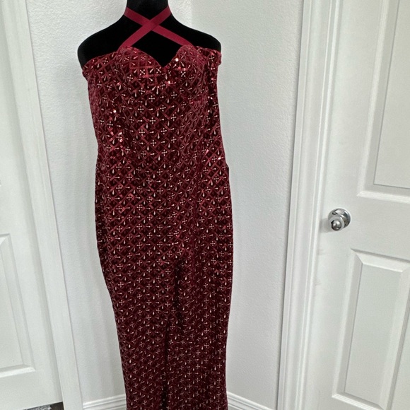 Elegant Red Jumpsuit